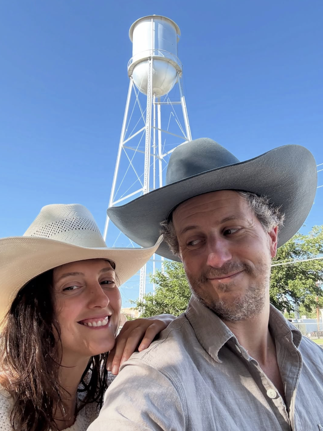 Jesse Bernstein with friend